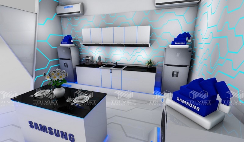 thiết kế booth bán hàng TPHCM