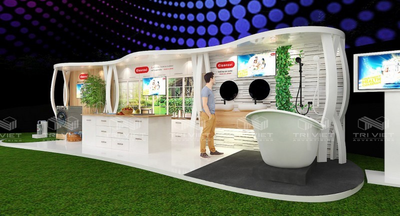 ý tưởng booth quảng cáo sáng tạo