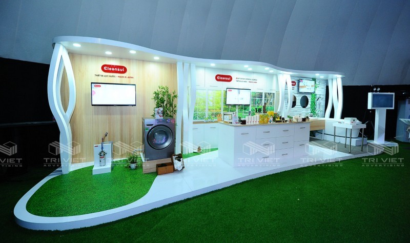 mẫu booth trưng bày đẹp