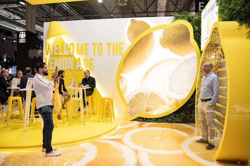 booth check-in đẹp cho sự kiện