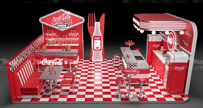 đơn vị thi công booth bán hàng