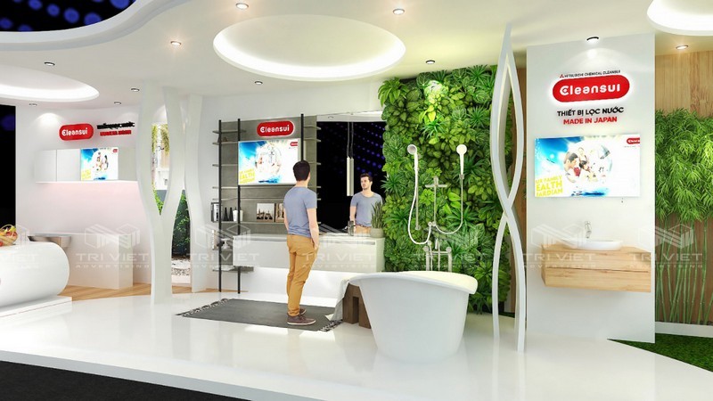 thiết kế booth bán hàng siêu thị