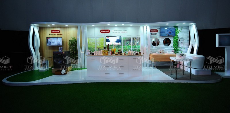 thiết kế booth bán hàng trọn gói