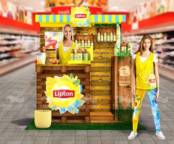 thiết kế booth trưng bày chuyên nghiệp