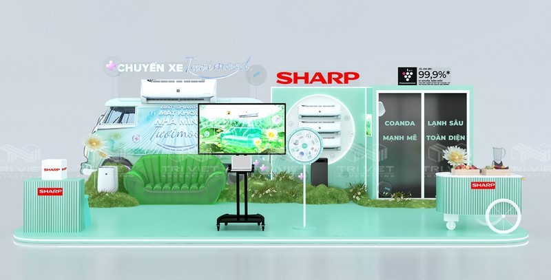 thi công booth bán hàng