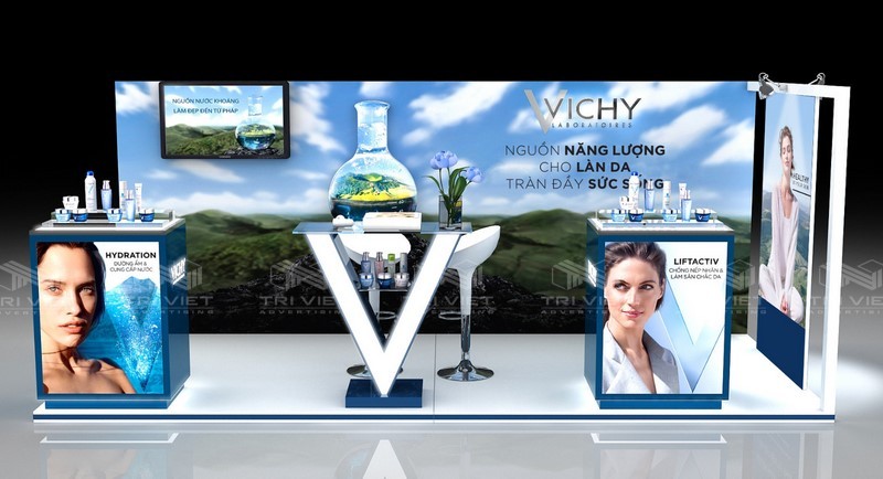 thiết kế booth giới thiệu sản phẩm