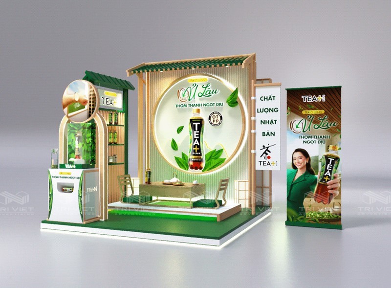 thiết kế booth bán hàng siêu thị