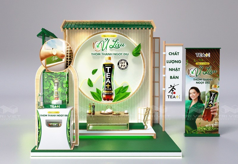 thiết kế booth bán hàng trọn gói