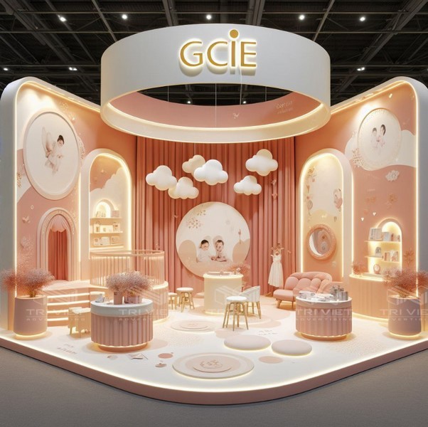 giá thiết kế booth triển lãm