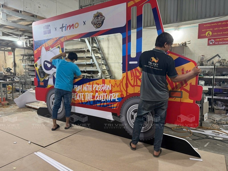 thiết kế booth bán hàng đẹp