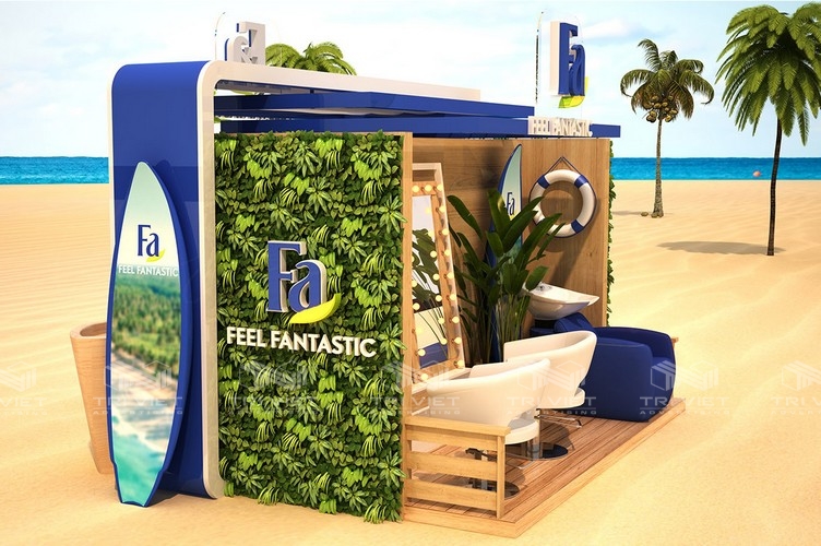 thiết kế booth quảng cáo
