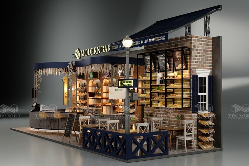 thiết kế quầy bán hàng