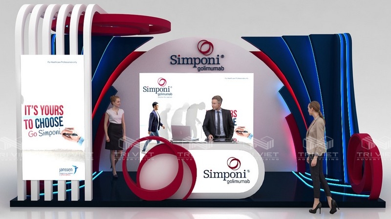 thi công booth quảng cáo sản phẩm