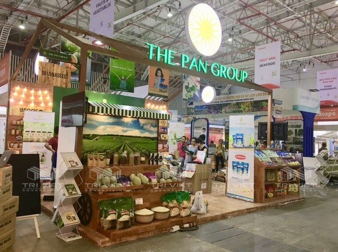 Trang trí booth quảng cáo du lịch