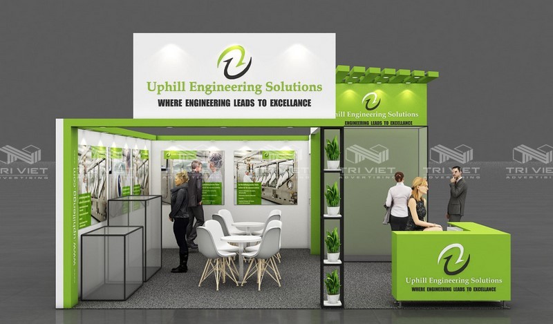 Trang trí gian hàng du lịch hiện đại