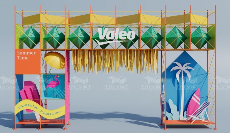 Thiết kế gian hàng du lịch sự kiện