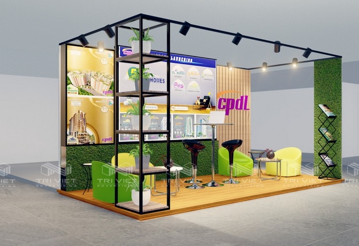 Booth tham quan dự án xây dựng