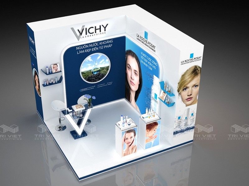 thiết kế booth bán hàng rẻ