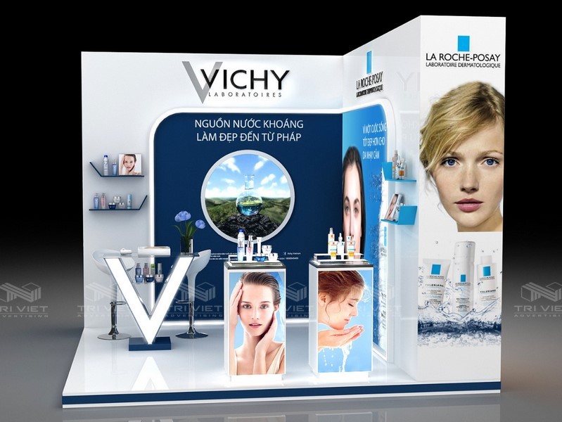 thiết kế booth bán hàng quảng cáo