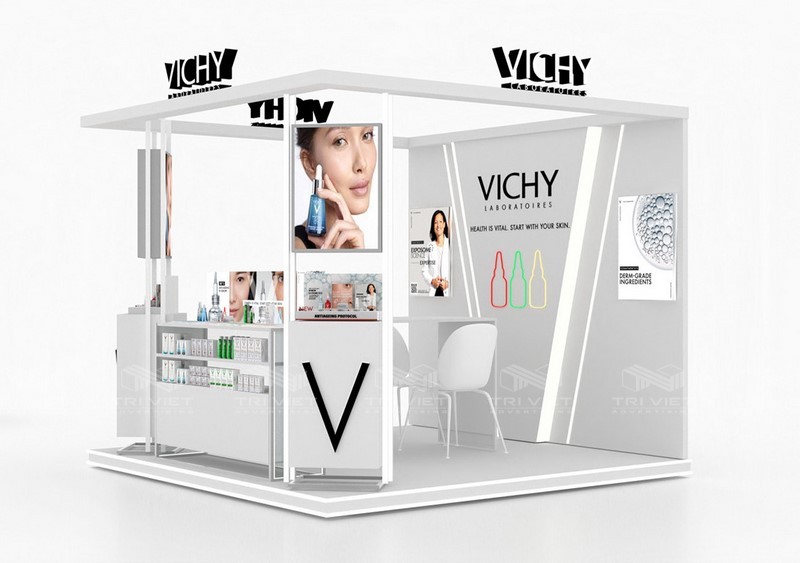 thiết kế booth quảng cáo