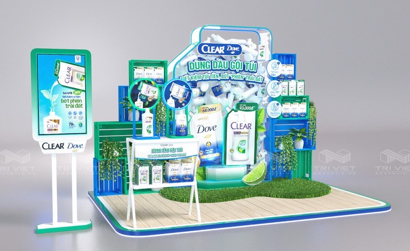 booth trưng bày sản phẩm mới