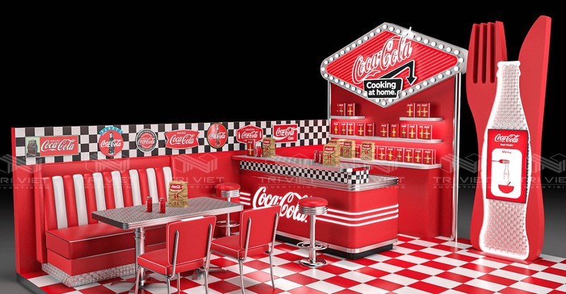 thi công booth quảng cáo sản phẩm