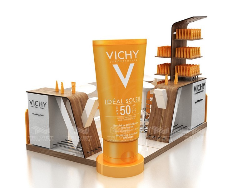 thiết kế booth quảng cáo hiện đại