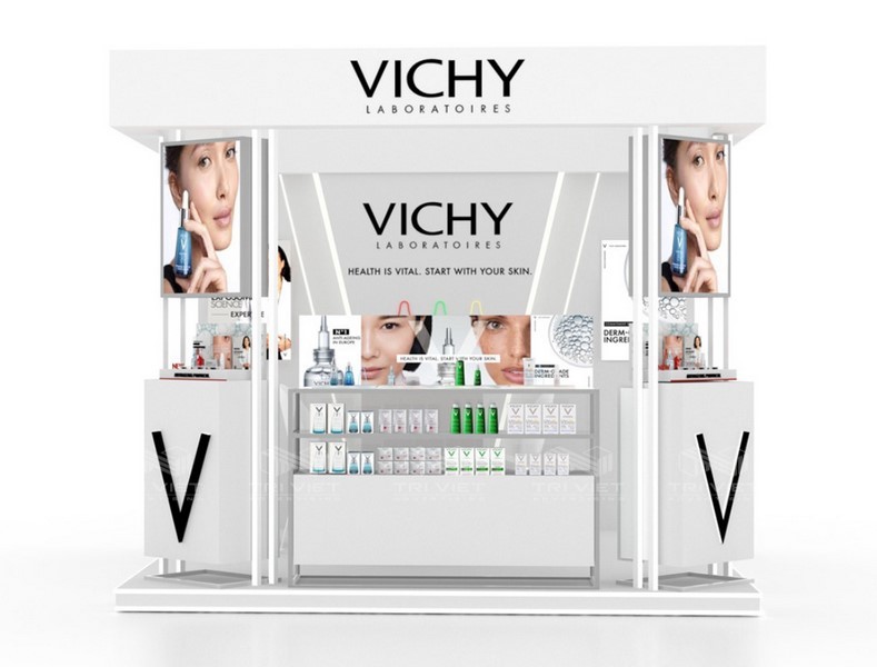 thiết kế booth bán hàng giá rẻ