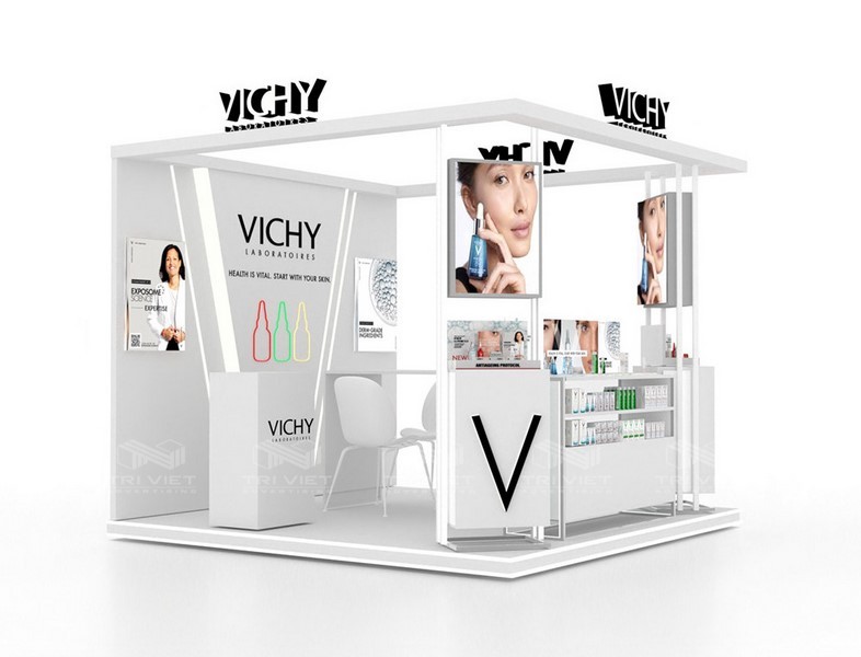 booth trưng bày hàng hóa