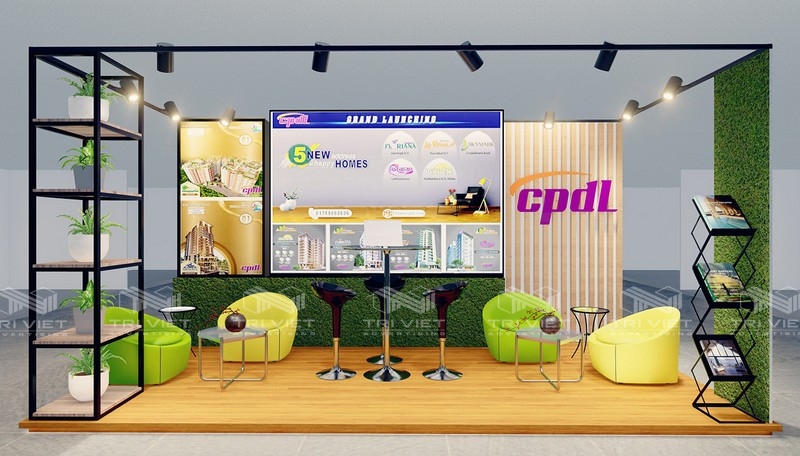 thi công booth quảng cáo giá rẻ uy tín