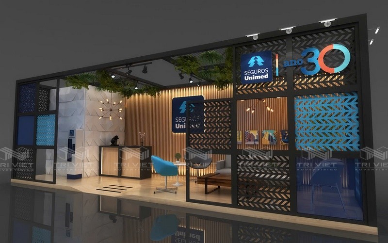 thiết kế booth quảng cáo đẹp