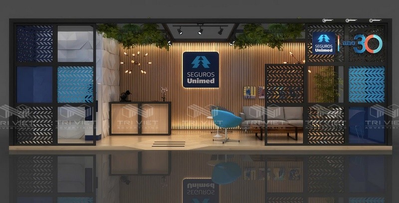 thiết kế booth quảng cáo uy tín