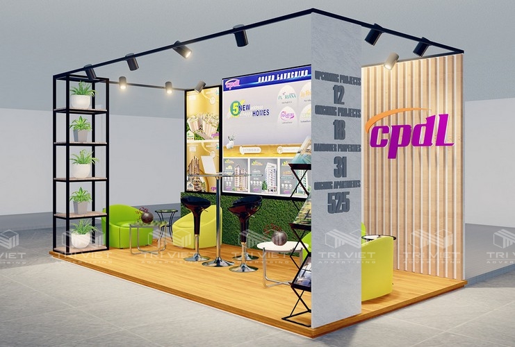 thiết kế booth quảng cáo