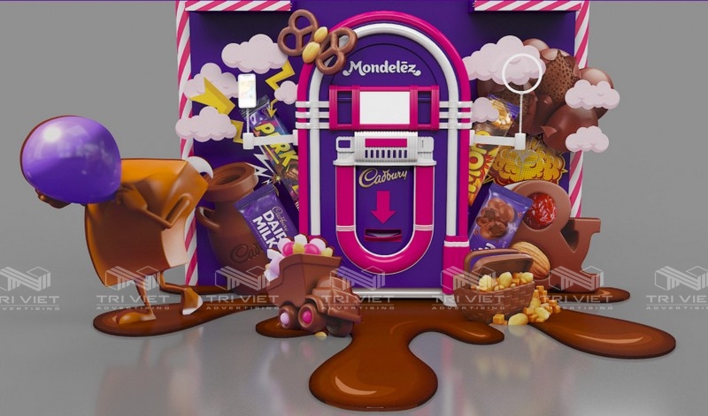 thiết kế booth bán hàng giá rẻ