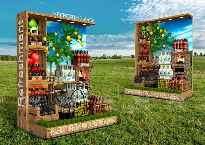 thiết kế booth bán hàng