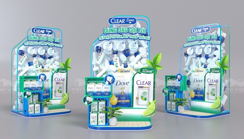 thiết kế booth quảng cáo