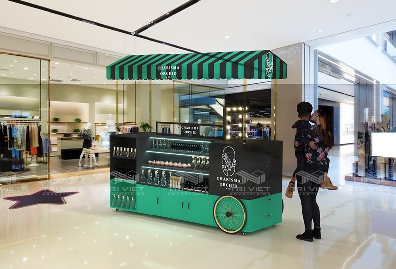 đặt booth quảng cáo