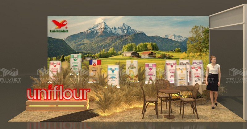 làm booth quảng cáo