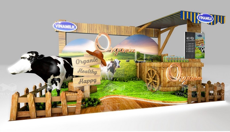 booth trưng bày sản phẩm mẫu mới