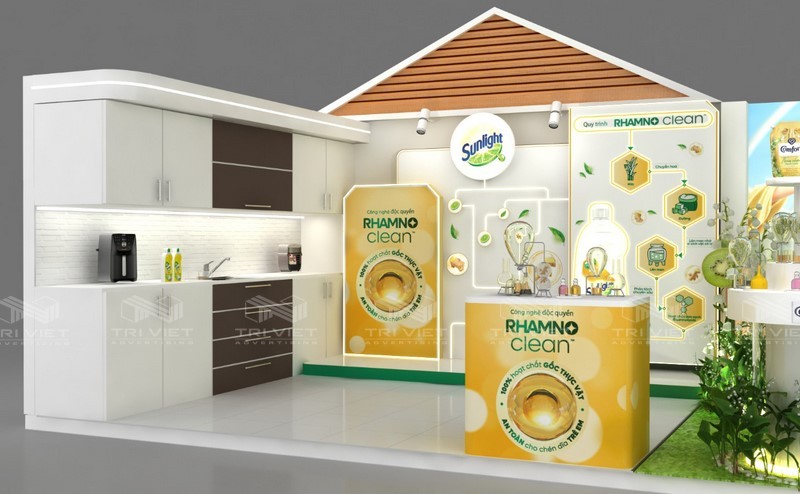 chuyên thiết kế booth quảng cáo