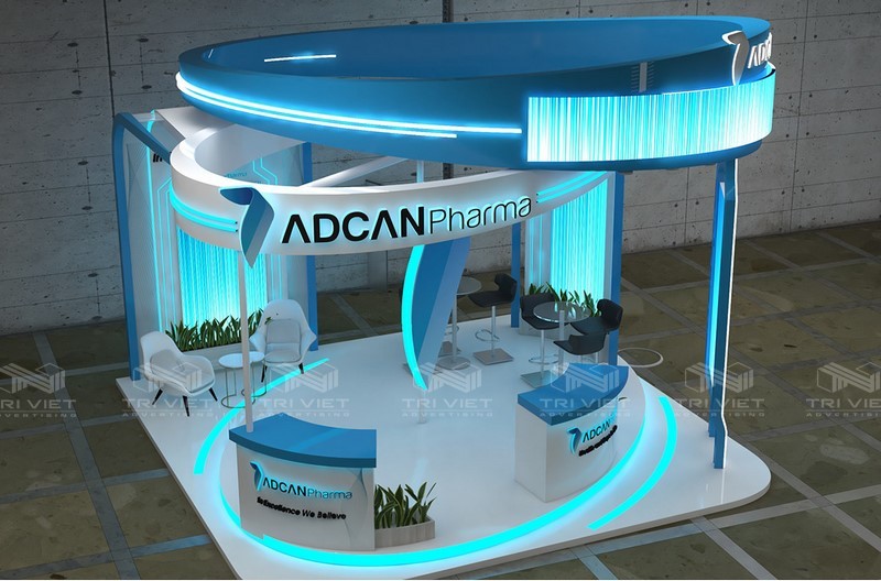 thiết kế booth quảng cáo đẹp