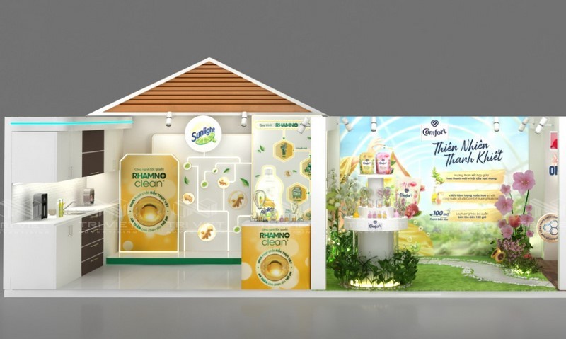 thiết kế booth bán hàng