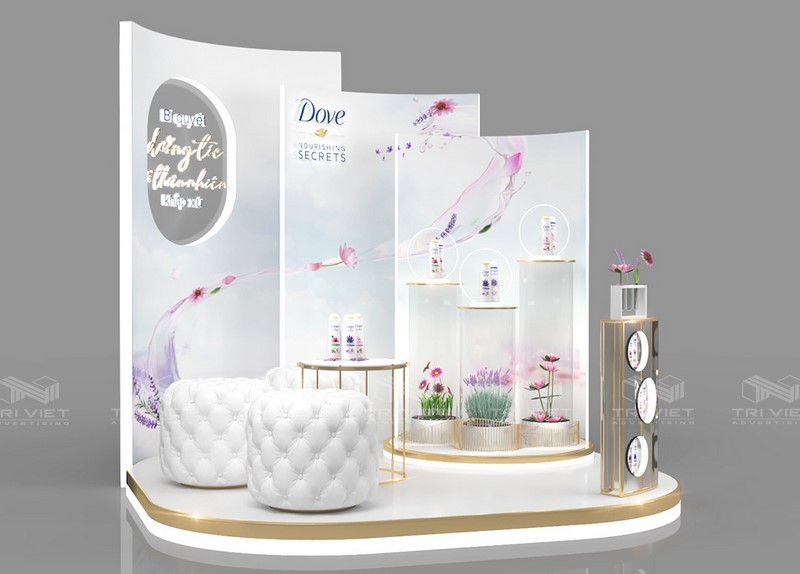 booth trưng bày hàng hóa