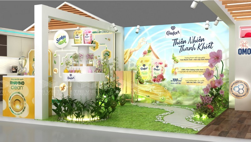 booth trưng bày sản phẩm giá rẻ nhất