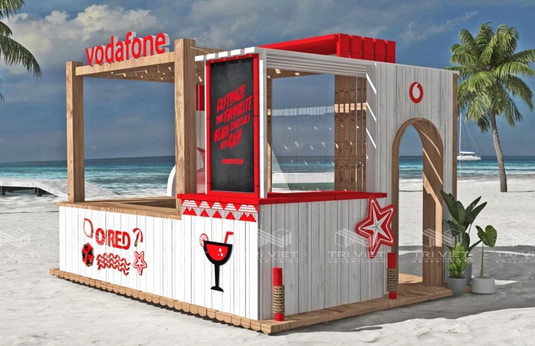 làm booth quảng cáo