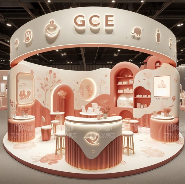 thiết kế booth trưng bày