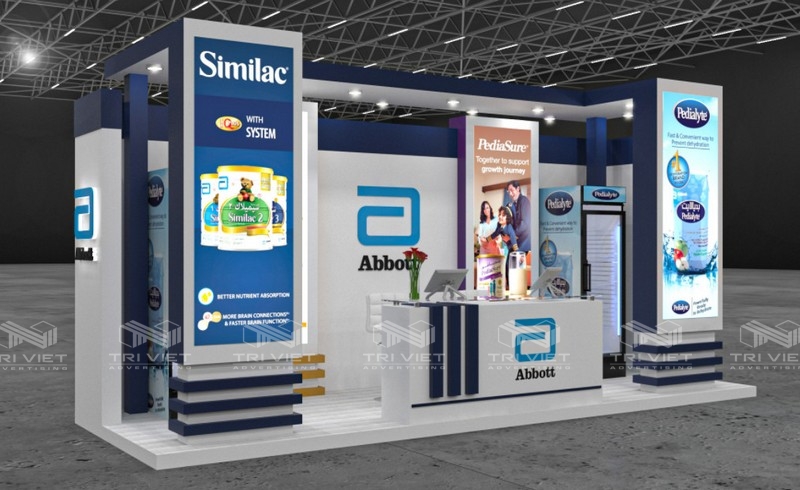 lắp đặt booth quảng cáo giá rẻ