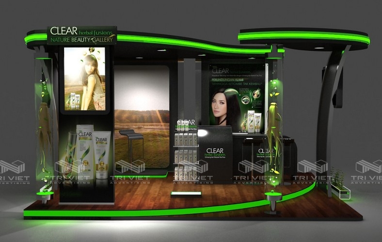 booth trưng bày sản phẩm quốc tế