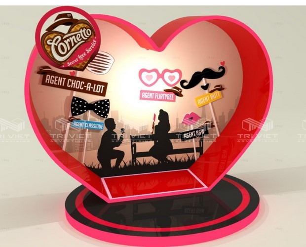 booth trưng bày sản phẩm quảng cáo