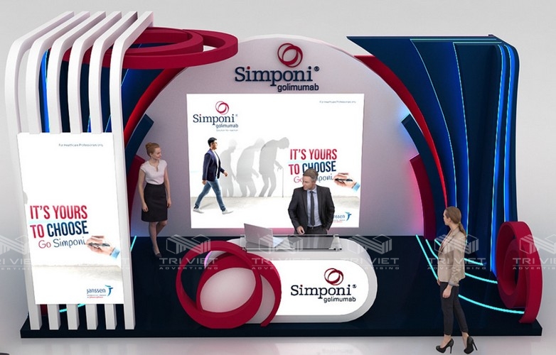 booth trưng bày sản phẩm review